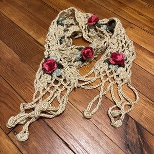 Rose Crochet Scarf